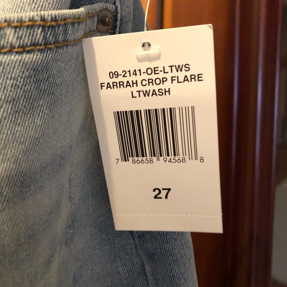 NWT Jordache vintage capri flare jeans - Picture 4 of 14